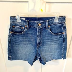 Gap dark wash high waisted Jean shorts